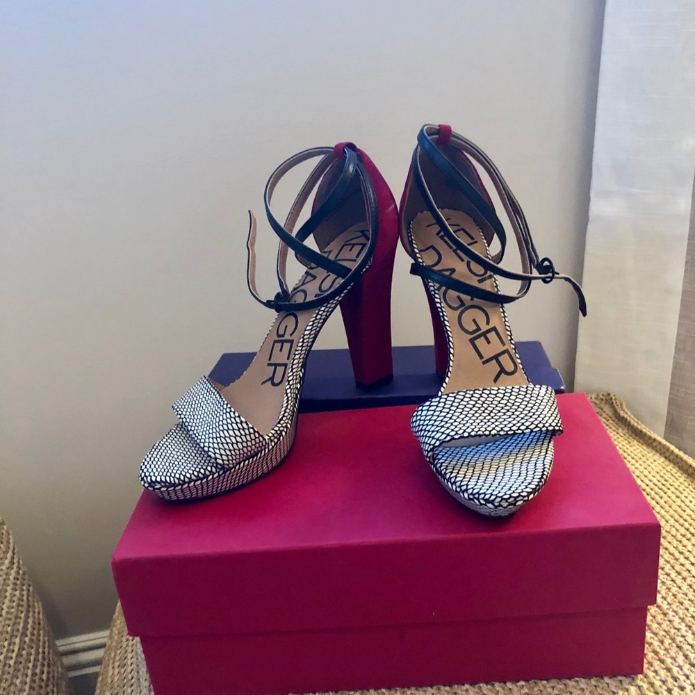 Kelsi Dagger two toned heels